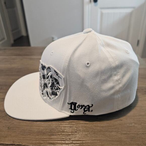 Vintage Alabama Roll Tide Fitted Hat Cap Flat Bill L/XL White Plaid Bama Big Al - Picture 4 of 13